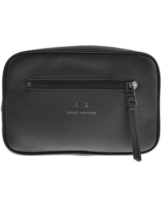 Armani Exchange Black Wash Bag for men