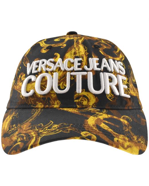 Versace Black Couture Baseball Cap for men