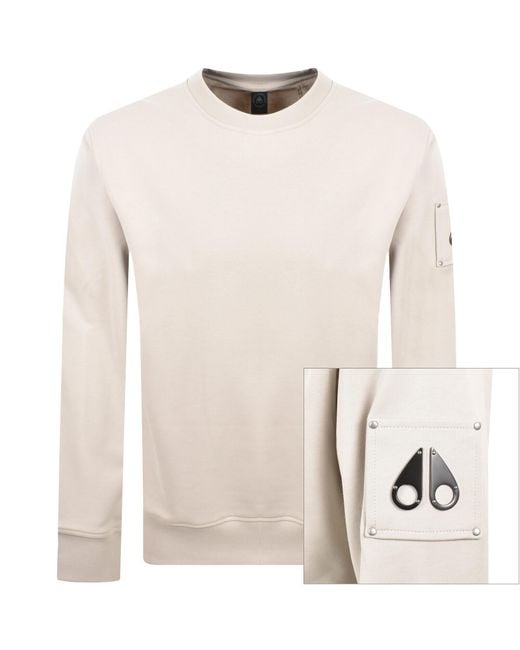 Moose Knuckles White Hartsfield Sweatshirt for men