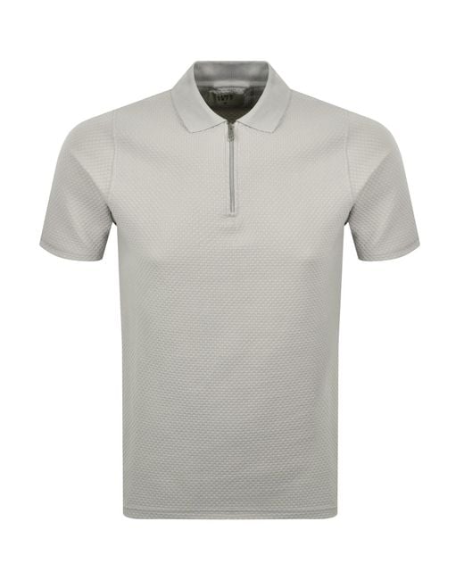 Luke 1977 Gray Gibraltar Polo T Shirt Ice for men