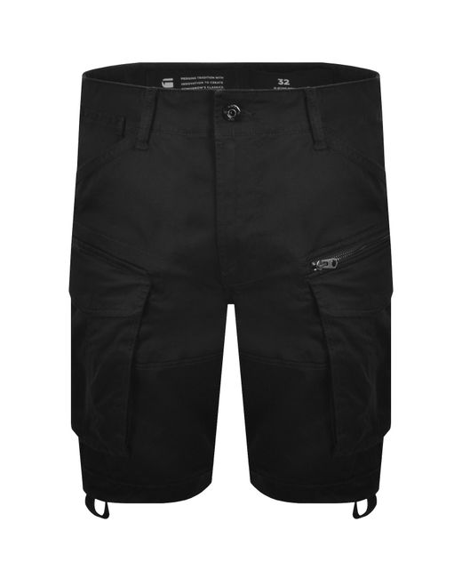 G-Star Black G-Star Rovic Loose Shorts for men