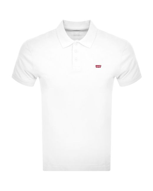 Levi's White Original Hm Short Sleeved Polo T Shirt for men