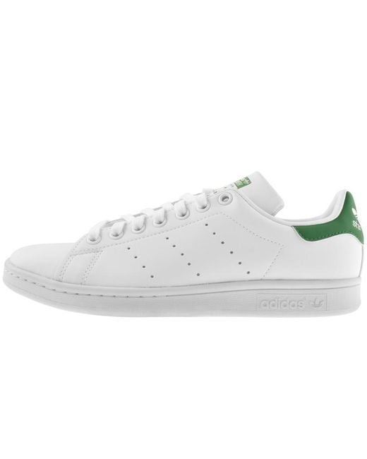 adidas Originals Lace Stan Smith Trainers in White for Men | Lyst