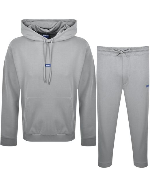 HUGO Gray Nalonso Nap Tracksuit for men