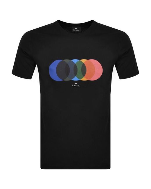 Paul Smith Black Circles T Shirt for men