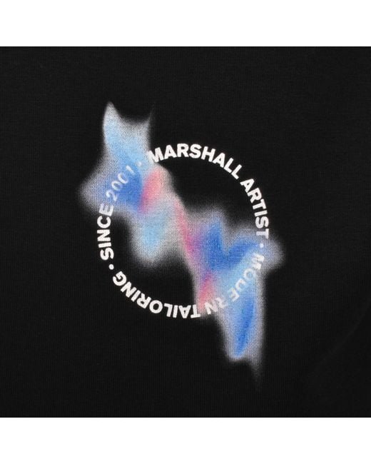 Marshall Artist Black Spruzzo Hoodie for men
