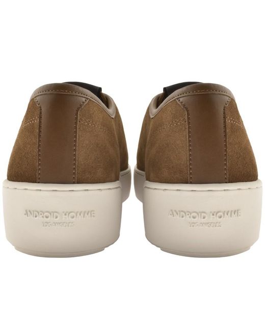 Android Homme Brown Sorrento Trainers for men
