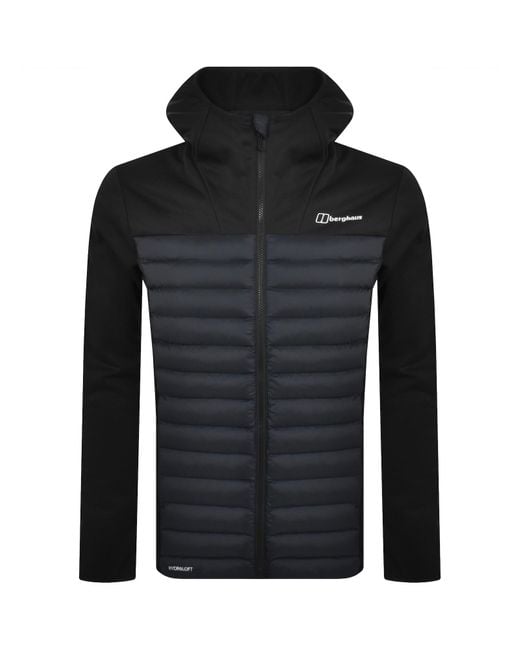 Berghaus Vaskye Hooded Hybrid Jacket in Black for Men Lyst UK