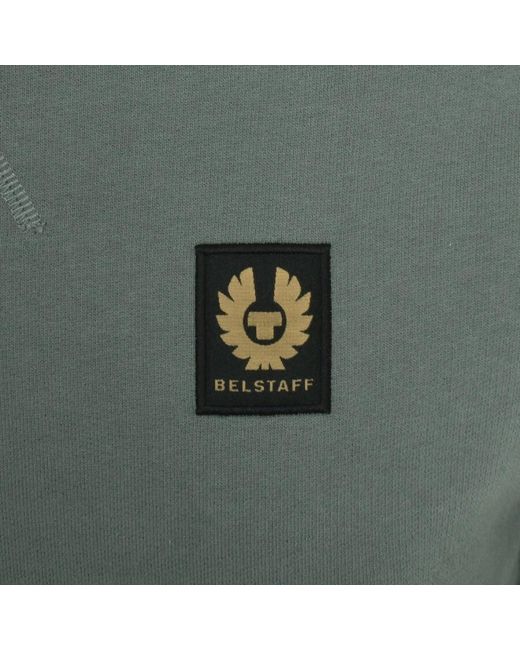 Belstaff Green Crew Neck Sweatshirt for men