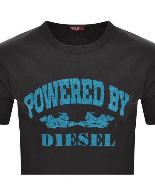 DIESEL Black T Rust T Shirt for men