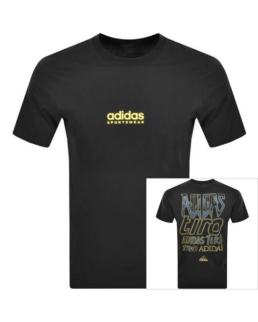 Adidas Originals Black Adidas Sportswear Summer Of Tiro T Shirt for men