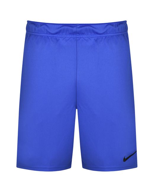 Nike Blue Training Dri Fit Jersey Shorts for men