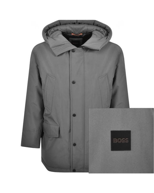 Boss Gray Boss Osiass1 Jacket for men