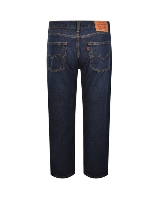 Levi's Blue 555 Relaxed Straight Fit Jeans for men