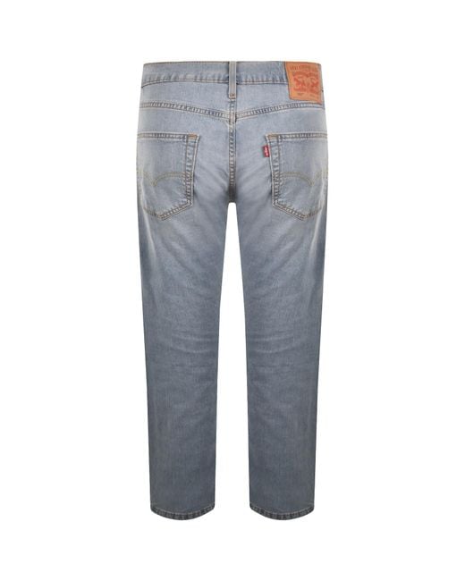 Levi's Blue 502 Tapered Jeans Light Wash for men