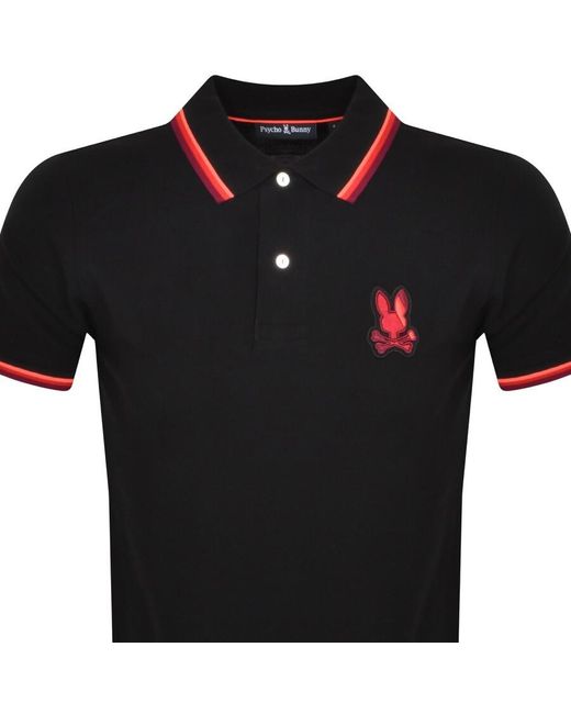 Psycho Bunny Black Apple Valley Polo T Shirt for men