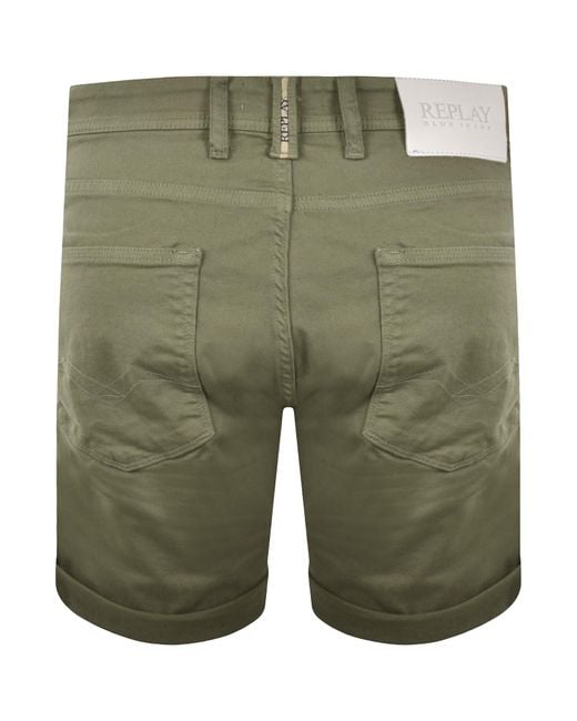 Replay Green Rbj 981 Shorts for men