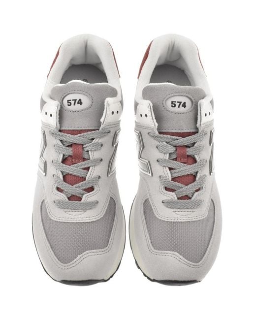 New Balance White 574 Trainers for men
