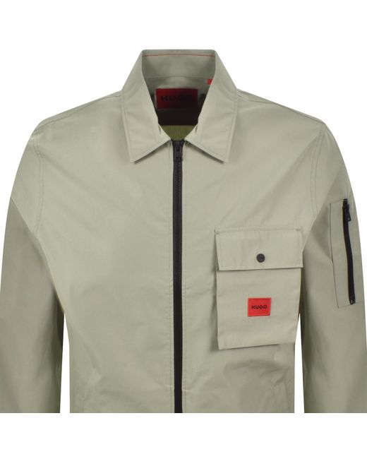 HUGO Green Emmond Overshirt Light for men