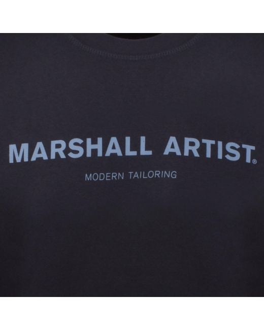 Marshall Artist Blue Stampa Sweatshirt for men