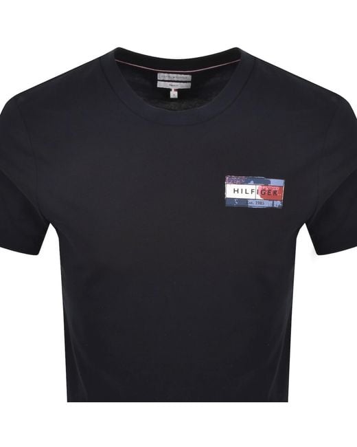 Tommy Hilfiger Black Brand Love T Shirt for men
