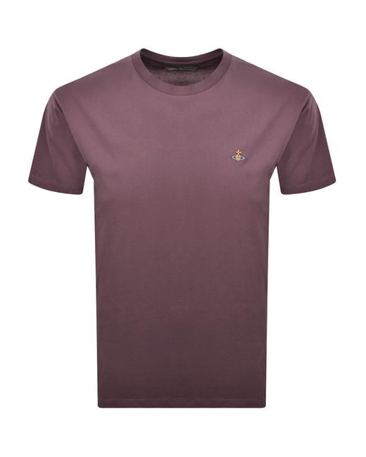Vivienne Westwood Purple Classic T Shirt Oxblood for men