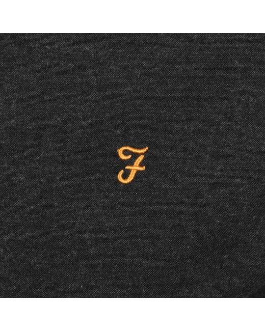 Farah Black Farah Steen Long Sleeve Shirt for men