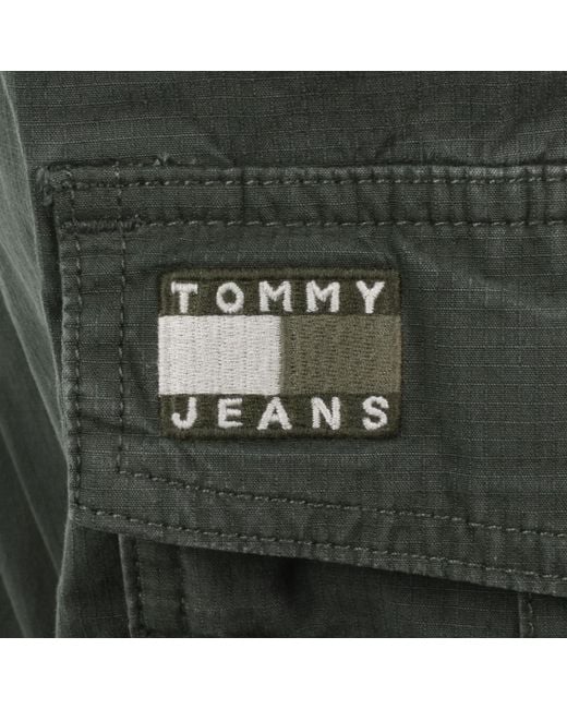 Tommy Hilfiger Green Scanton Ripstop Cargo Trousers for men
