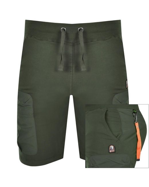 Parajumpers Green Irvine Shorts for men