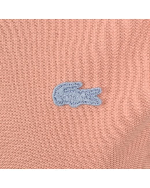 Lacoste Pink Paris Regular Fit Polo T Shirt for men