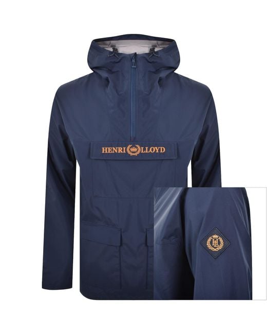 Henri Lloyd Blue Viking Smock Jacket for men