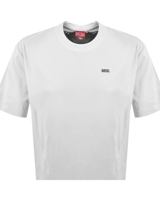 DIESEL White T Boggy V3 T Shirt for men