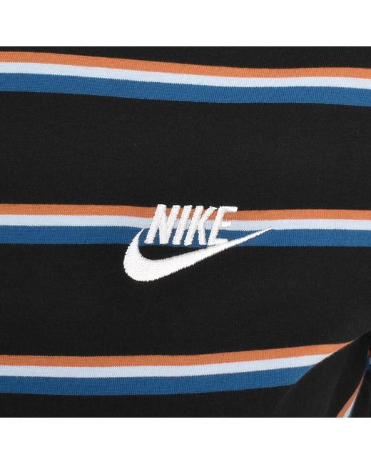 Nike Black Club Stripe T Shirt for men