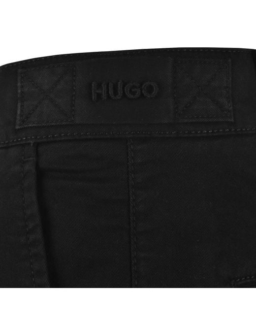 HUGO Black Craysen262 Cargo Shorts for men