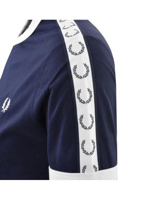 Fred Perry Blue Taped Ringer T Shirt for men