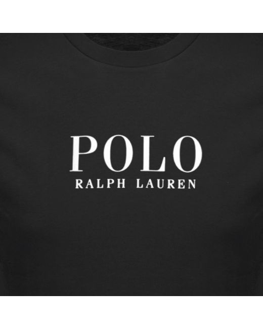 Ralph Lauren Black Logo Crew Neck T Shirt for men