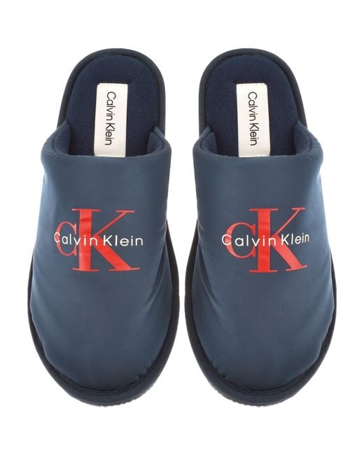 Calvin Klein Blue Hotel Slippers for men
