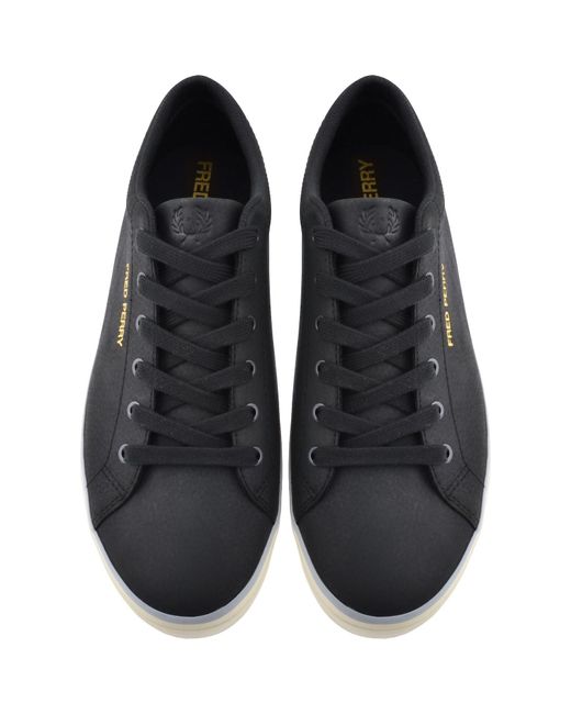 Fred Perry Blue Baseline Nubuck Trainers for men