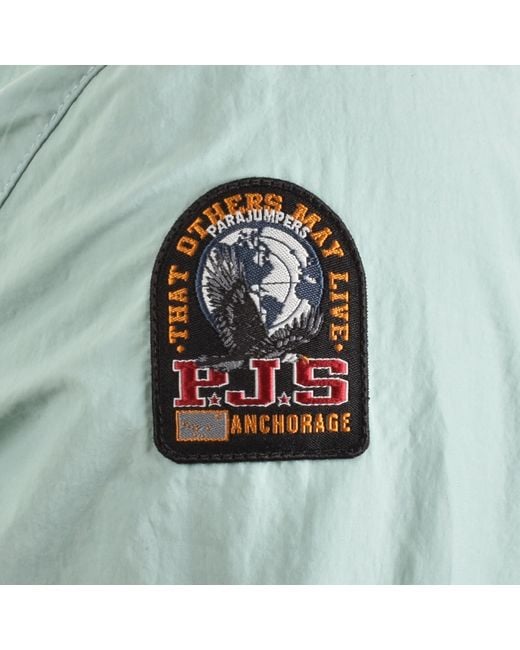 Parajumpers Green Wymond Overshirt Mineral for men