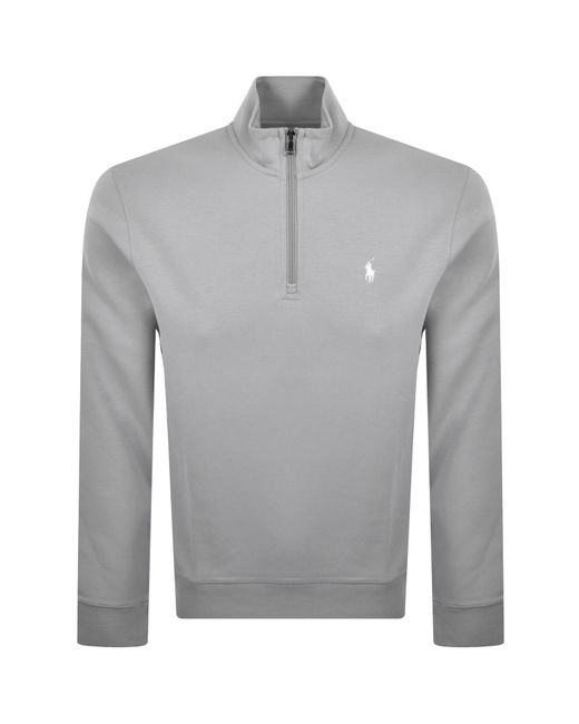 Ralph Lauren Gray Quarter Zip Sweatshirt for men
