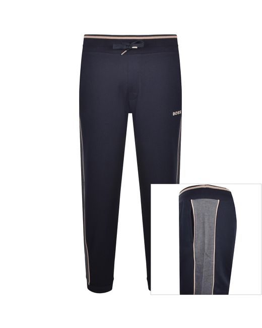 BOSS BUSINESS Blue Boss Logo Joggers for men