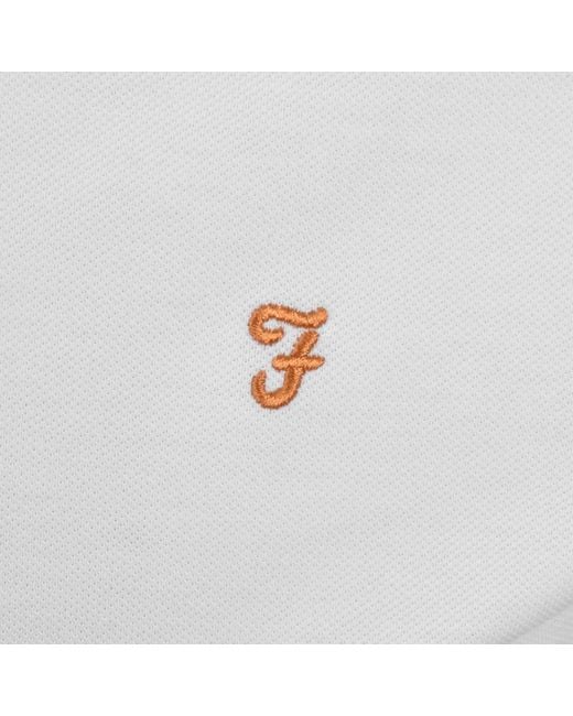 Farah Gray Farah Elton Polo T Shirt for men