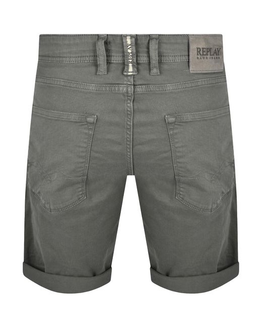 Replay Gray Rbj 981 Shorts for men