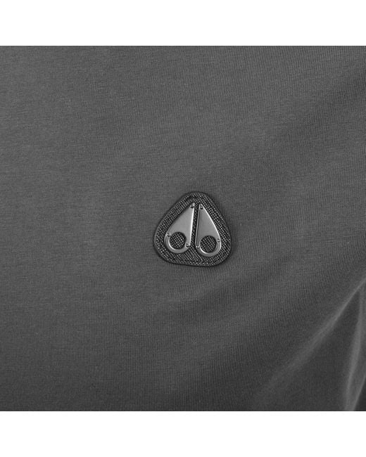Moose Knuckles Gray Crescent T Shirt Cement for men