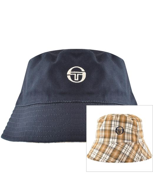 Sergio Tacchini Blue Sen Reversible Bucket Hat for men