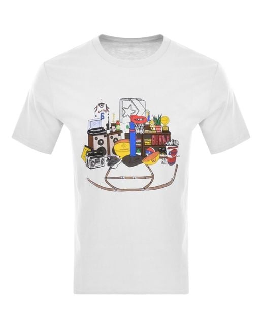 Converse Cotton Chuck 90s Kids Logo T Shirt in White for Men | Lyst
