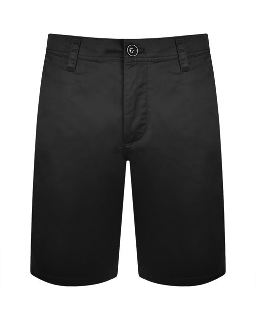 ARMANI EXCHANGE Black Chino Shorts for men