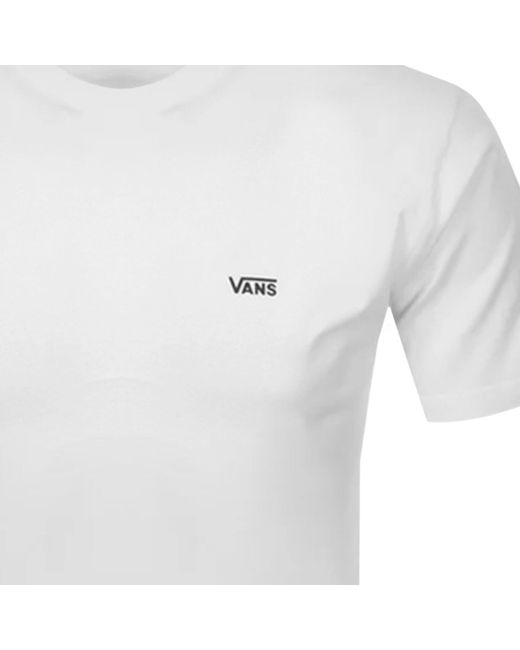 Vans White Classic Chest Logo T Shirt for men