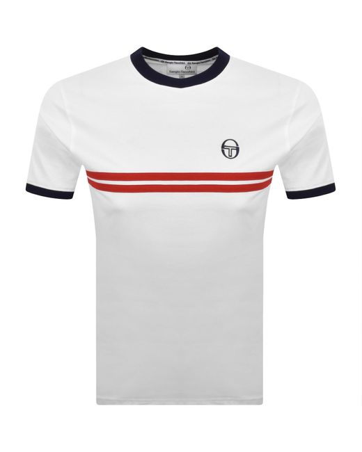 Sergio Tacchini White Supermac T Shirt for men