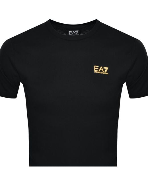 EA7 Black Emporio Armani Training T Shirt for men